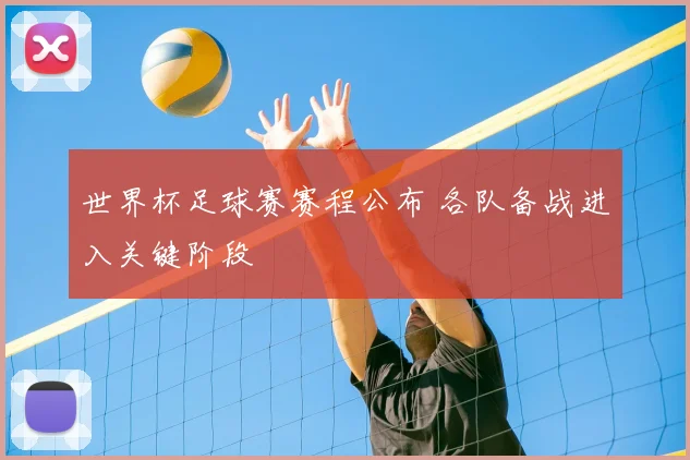 世界杯足球赛赛程公布 各队备战进入关键阶段